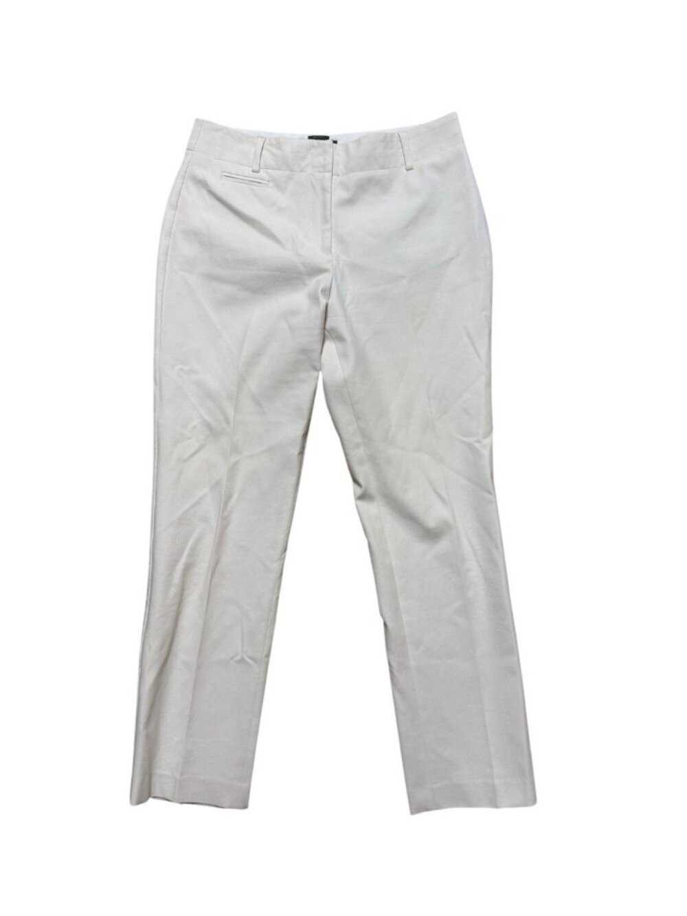Talbots Newport Beige Straight Leg Pants Size 10 Stretch Career - Picture 1 of 3